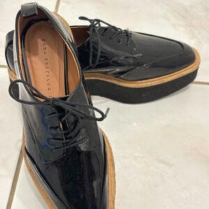 Zara women shoes black, size 37 ,like new